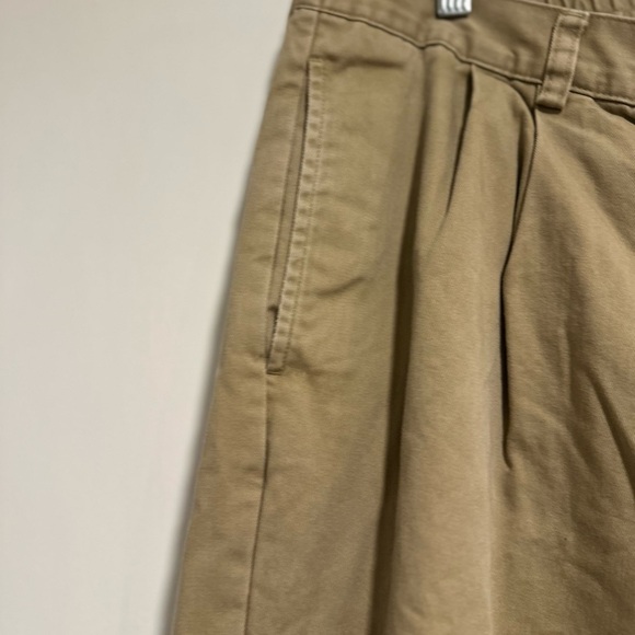 LL Bean Men’s Sz: 40x32 Comfort Waist Khaki Tan Pants Fleece Lined. 100% Cotton. - Picture 11 of 12